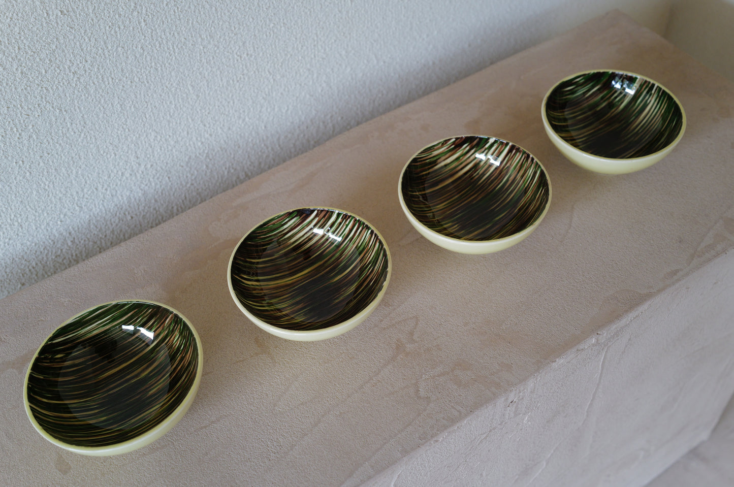 1950s Saint Clément  bowl 4 set   France