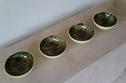 1950s Saint Clément  bowl 4 set   France
