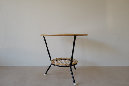 Rohe Noordwolde - Side table with rattan  1970s