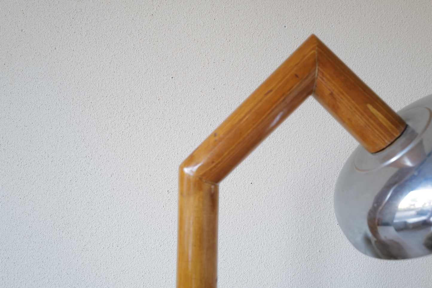 Wood table lamp, France 1940s