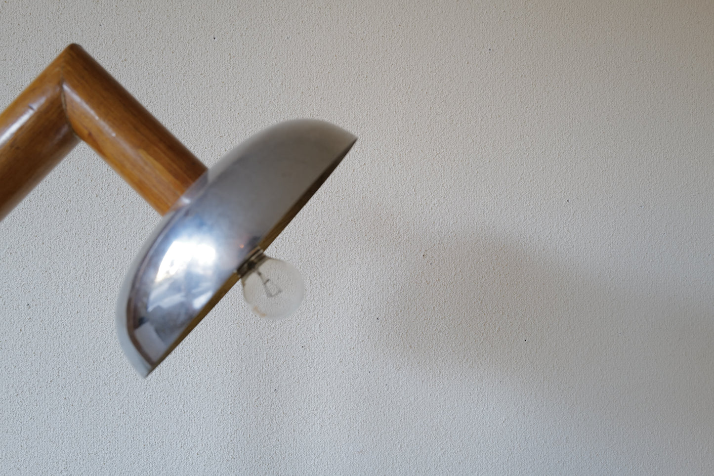 Wood table lamp, France 1940s