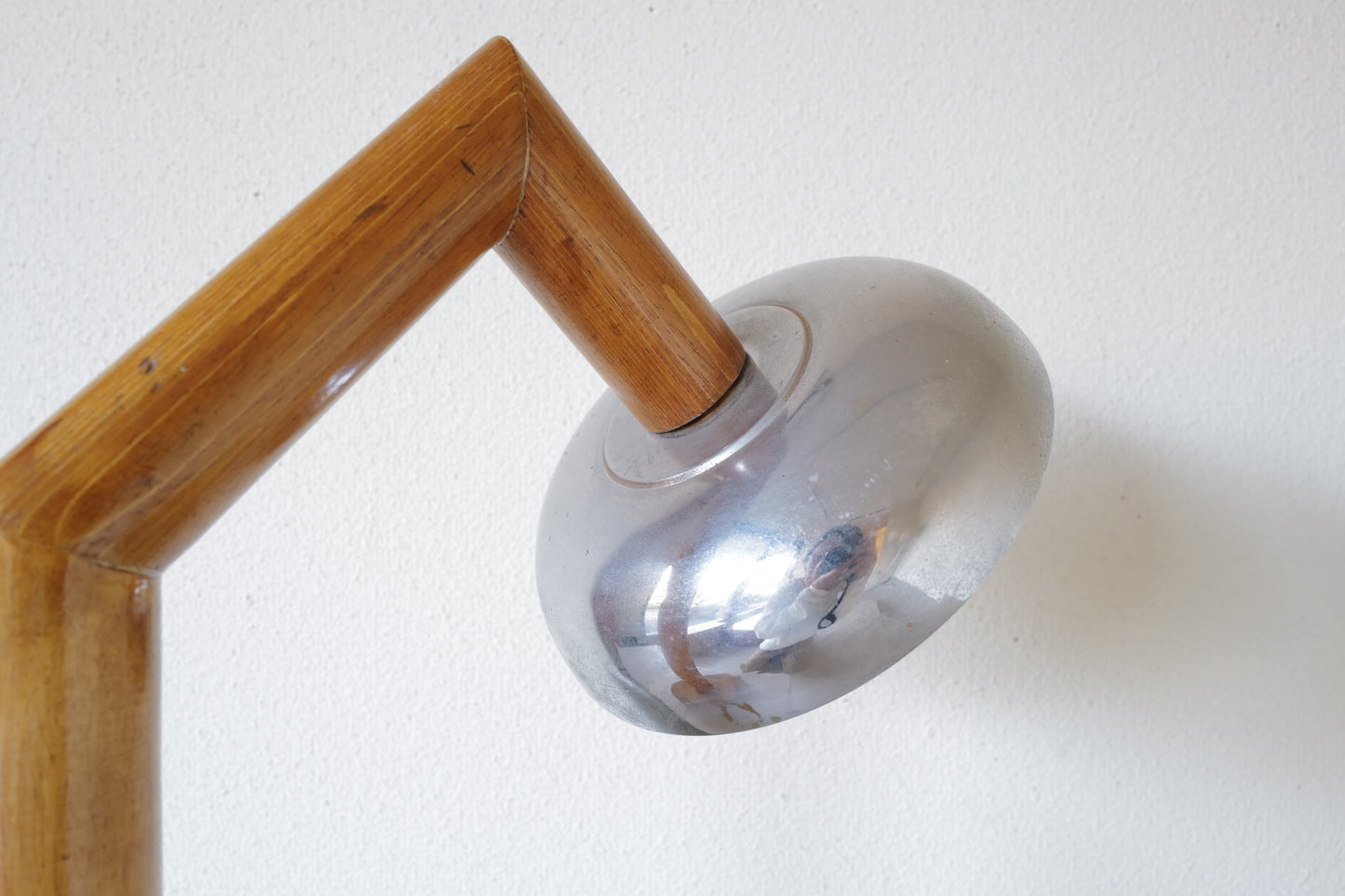 Wood table lamp, France 1940s