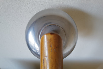 Wood table lamp, France 1940s