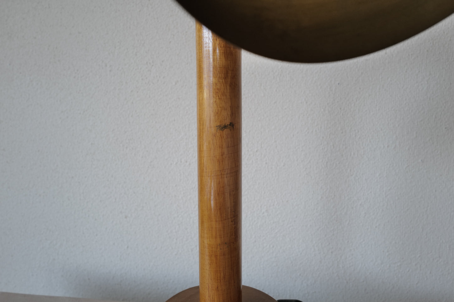 Wood table lamp, France 1940s
