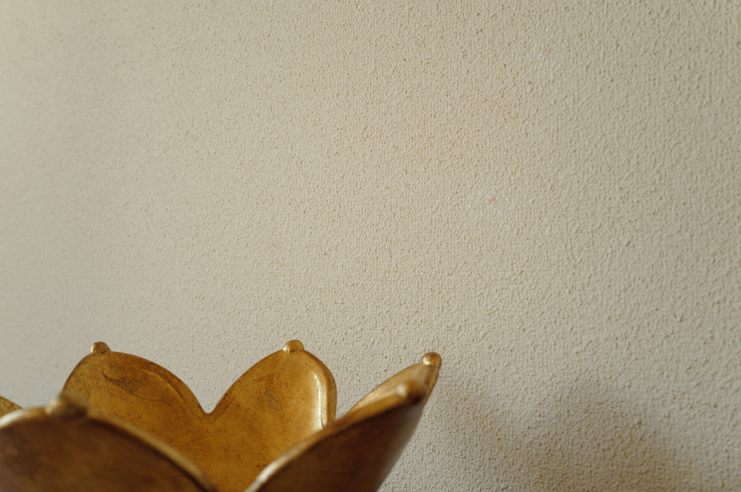 Brushed Gold Ceramic Bowl　Italy　1980s