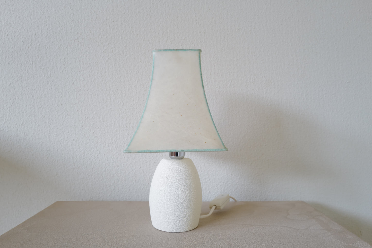 Ceramic base cocoon table lamp by Goldkant Germany 1960s ②