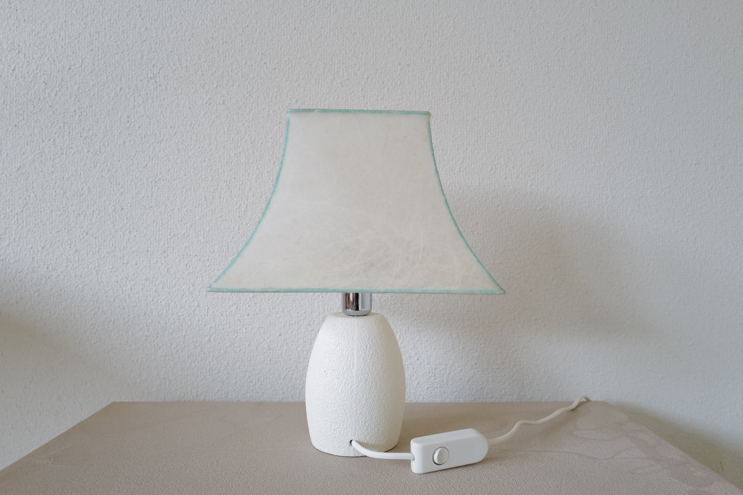 Ceramic base cocoon table lamp by Goldkant Germany 1960s ②