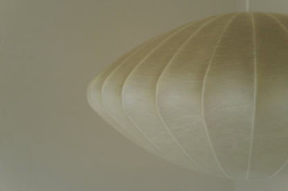 1960s cocoon pedant lamp  goldkant by Friedel WAUER