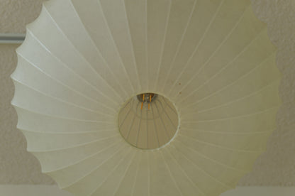 1960s cocoon pedant lamp  goldkant by Friedel WAUER