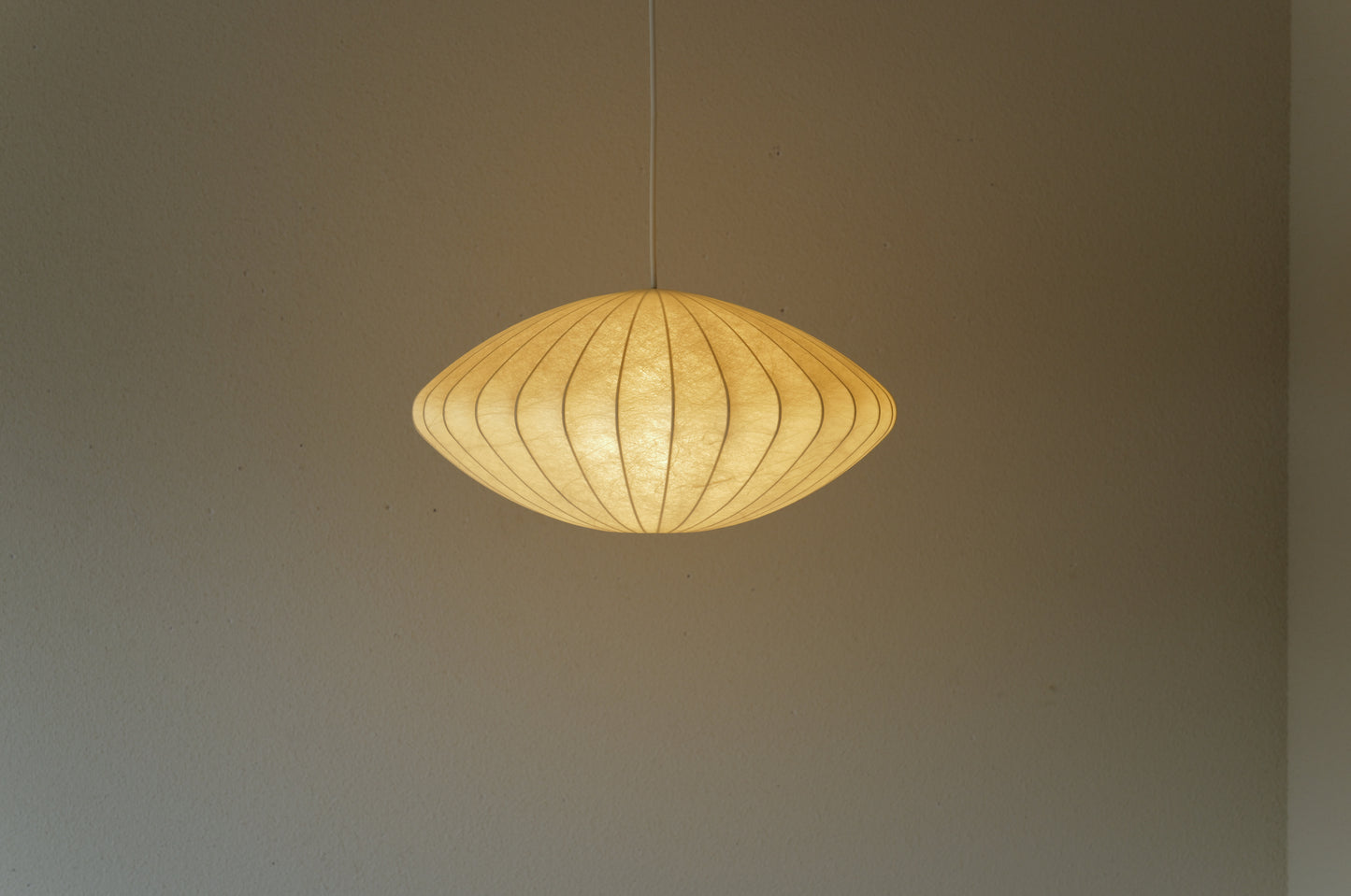 1960s cocoon pedant lamp  goldkant by Friedel WAUER