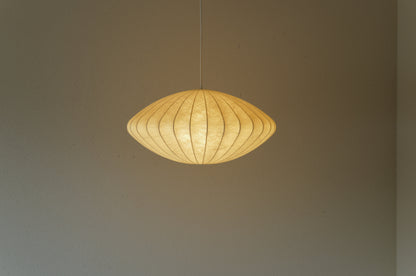 1960s cocoon pedant lamp  goldkant by Friedel WAUER