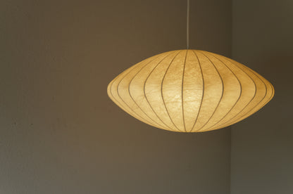 1960s cocoon pedant lamp  goldkant by Friedel WAUER