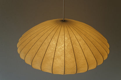 1960s cocoon pedant lamp  goldkant by Friedel WAUER