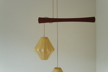 1950s cascade cocoon pendant lamp