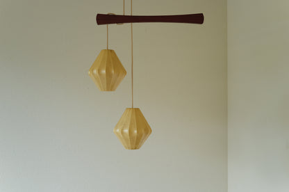 1950s cascade cocoon pendant lamp
