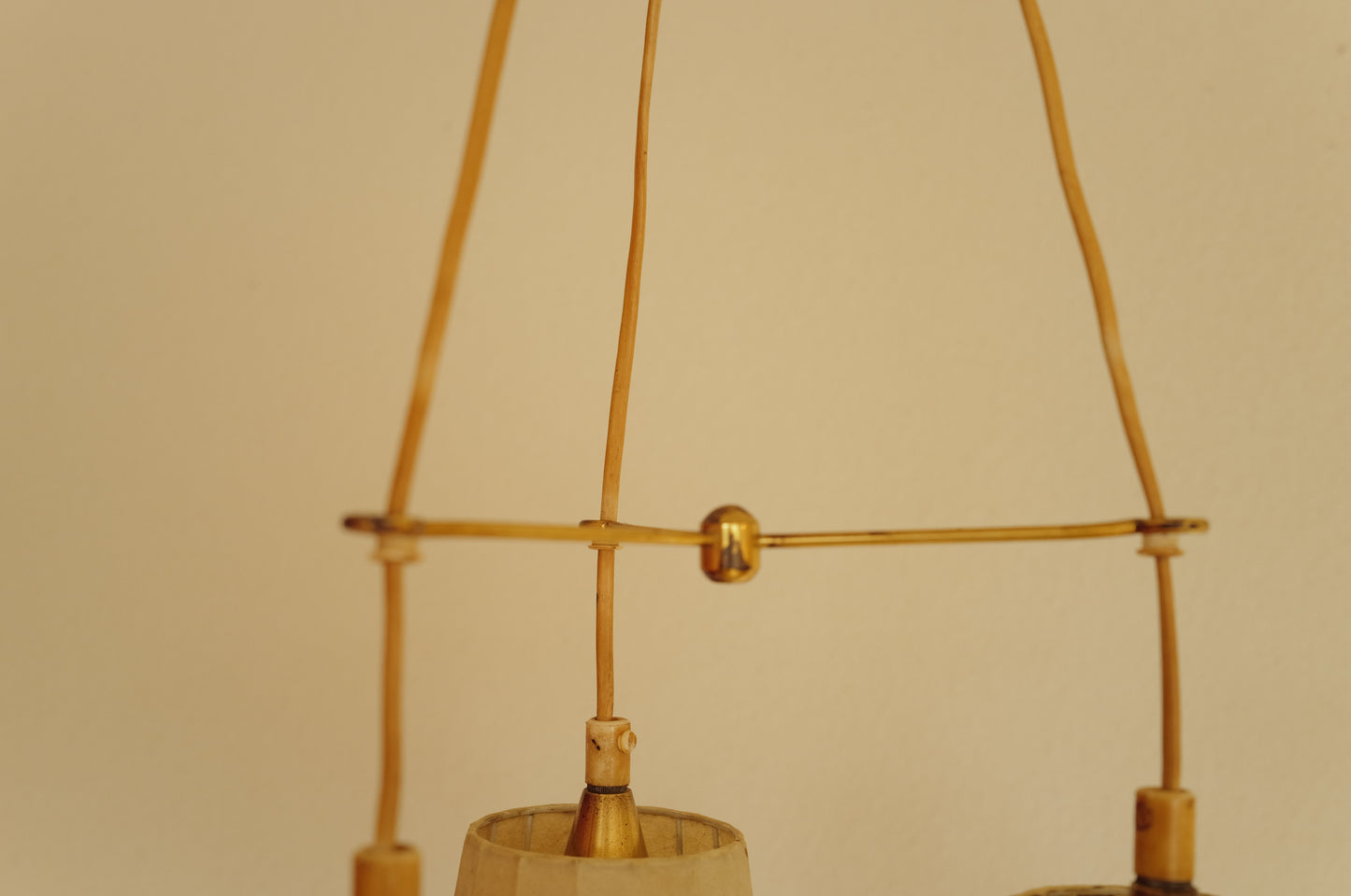 1950s cocoon cascade ceiling lamp with 3 shades