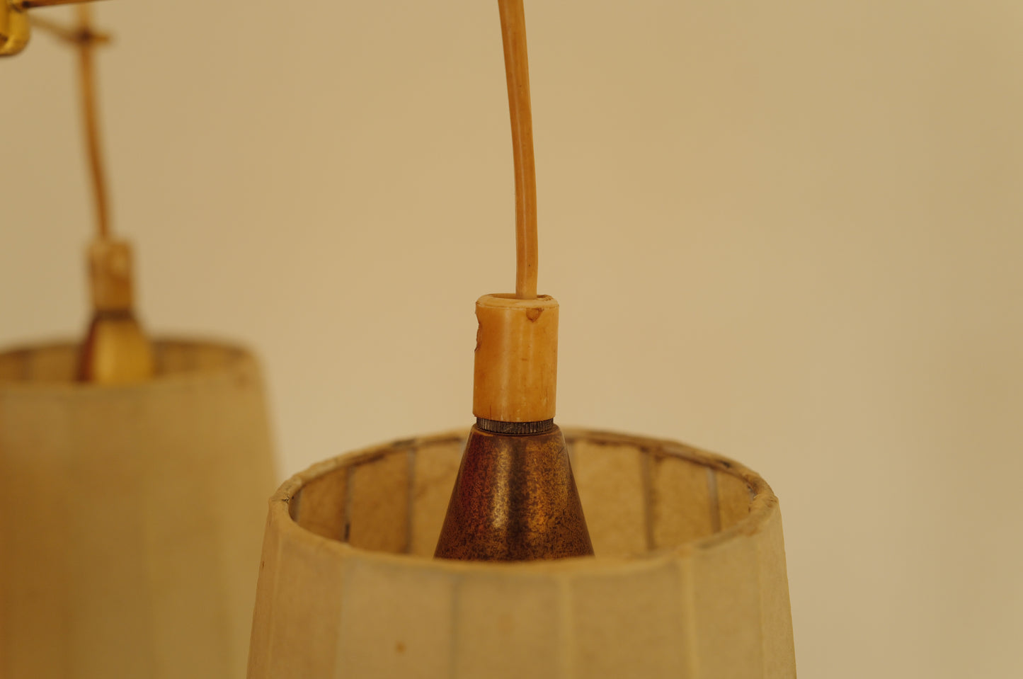 1950s cocoon cascade ceiling lamp with 3 shades