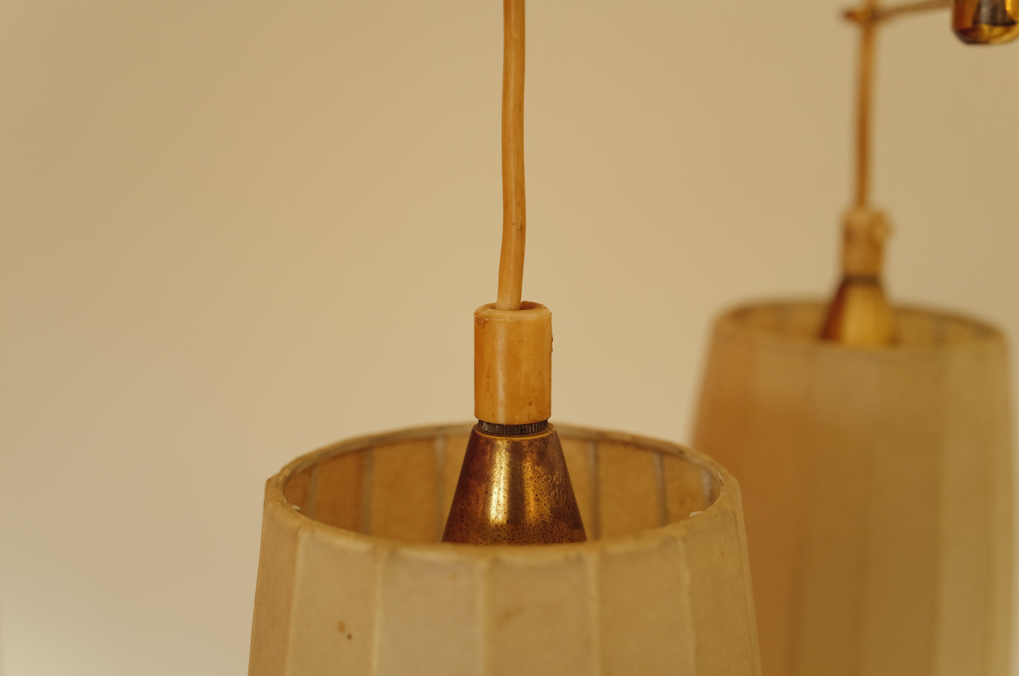 1950s cocoon cascade ceiling lamp with 3 shades