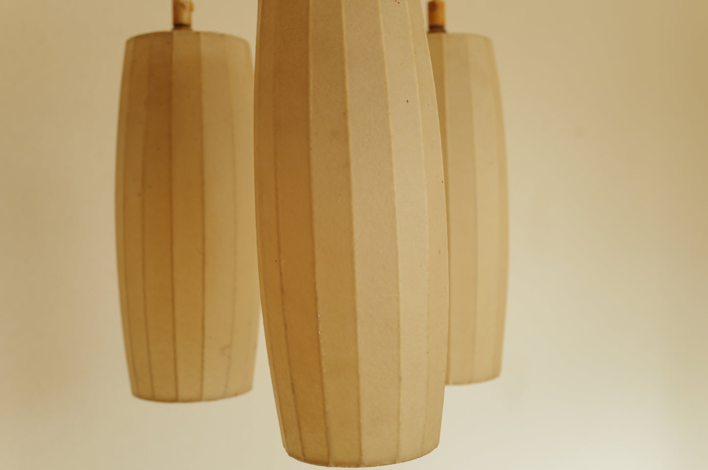 1950s cocoon cascade ceiling lamp with 3 shades