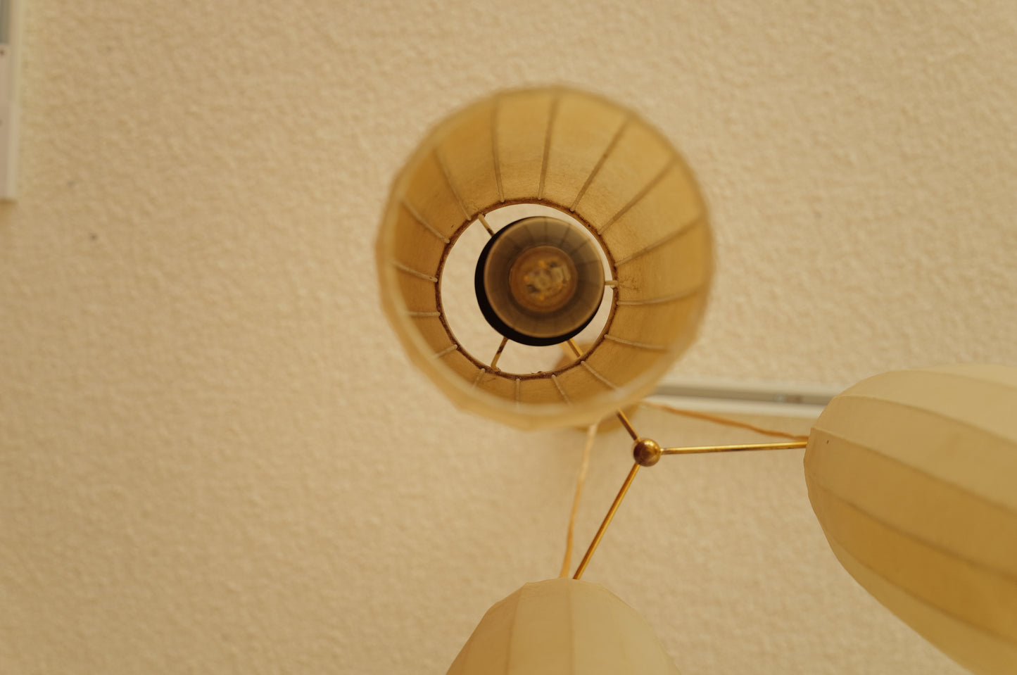 1950s cocoon cascade ceiling lamp with 3 shades