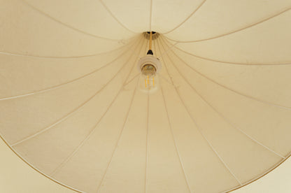 1960s cocoon pendant lamp.Trumpet design Italian XXL