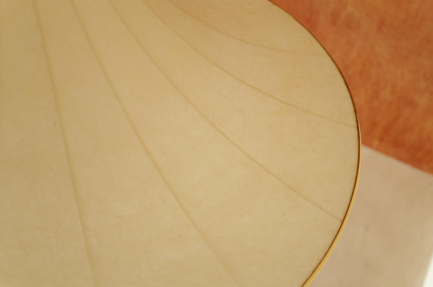 1960s cocoon pendant lamp.Trumpet design Italian XXL