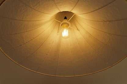 1960s cocoon pendant lamp.Trumpet design Italian XXL