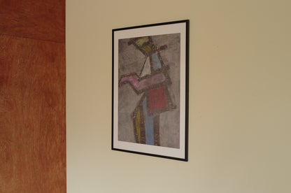 1979s Mixed media on paper by Michel Chapuis