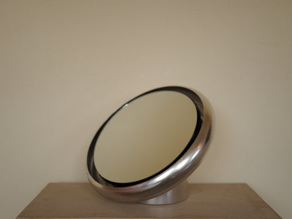 1970s Italian Space Age Table Mirror with Backlight
