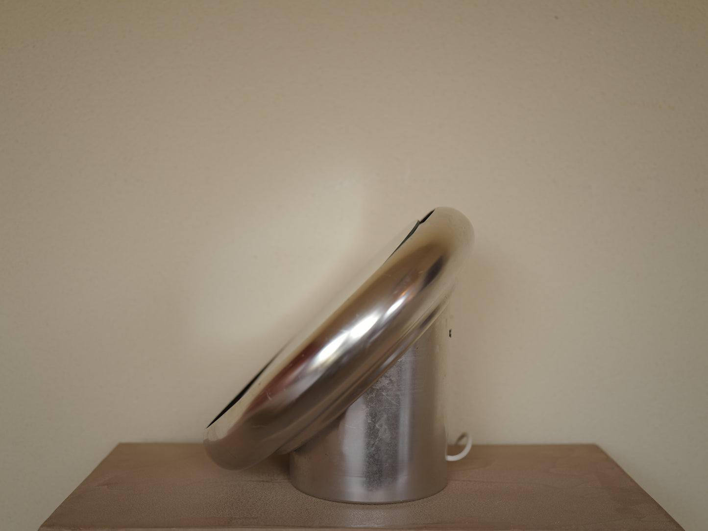 1970s Italian Space Age Table Mirror with Backlight