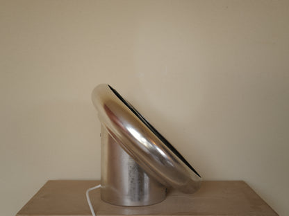 1970s Italian Space Age Table Mirror with Backlight
