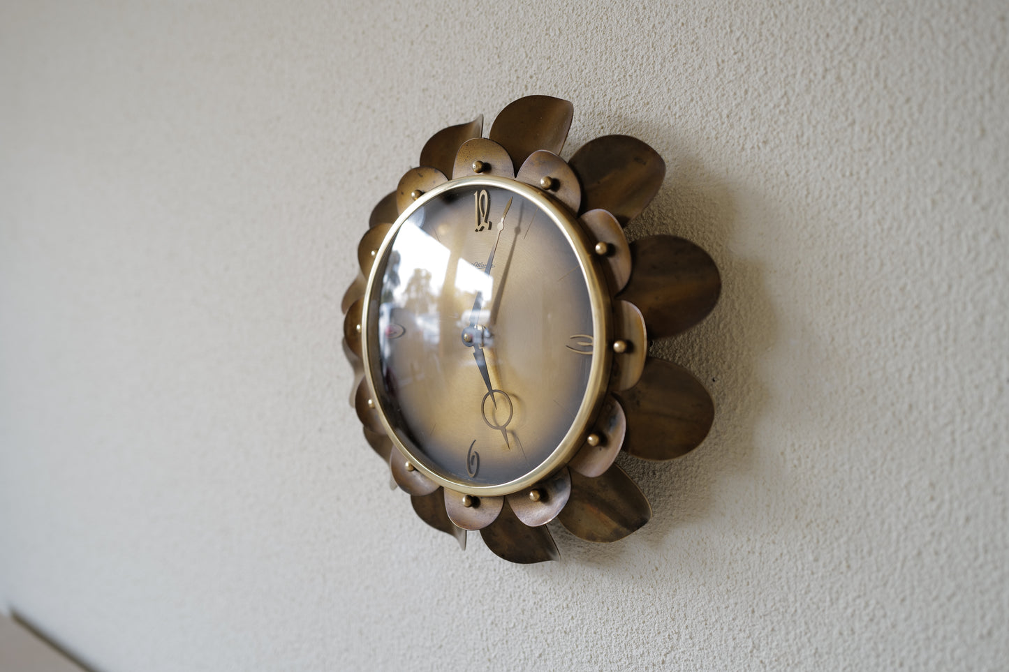 Mechanical wall clock.    Atlanta co. in Germany. 1950s