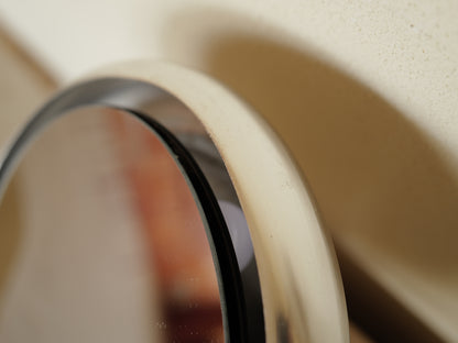 1970s Italian Space Age Table Mirror with Backlight