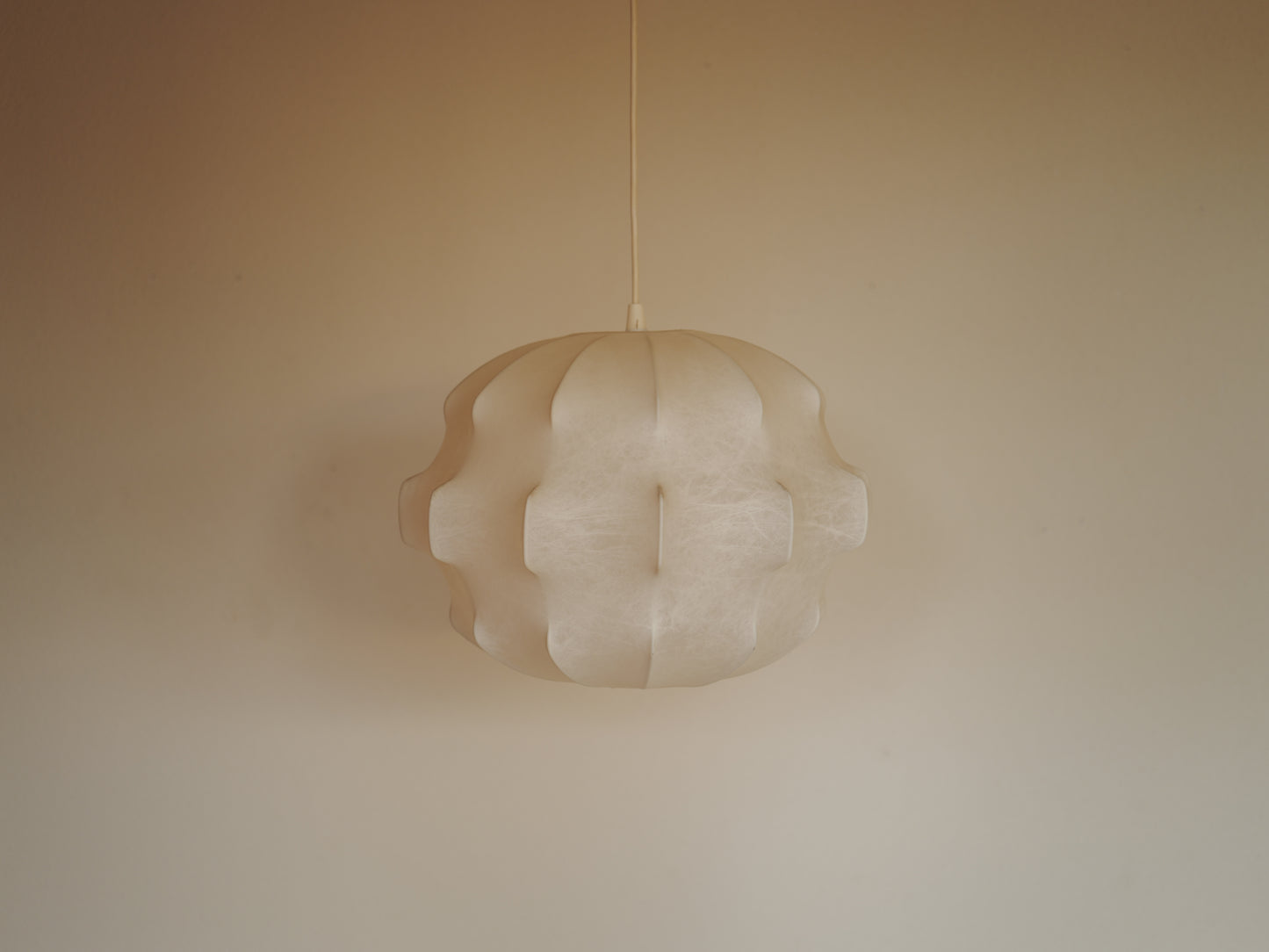 1960s cocoon pendant lamp  by Friedel Wauer