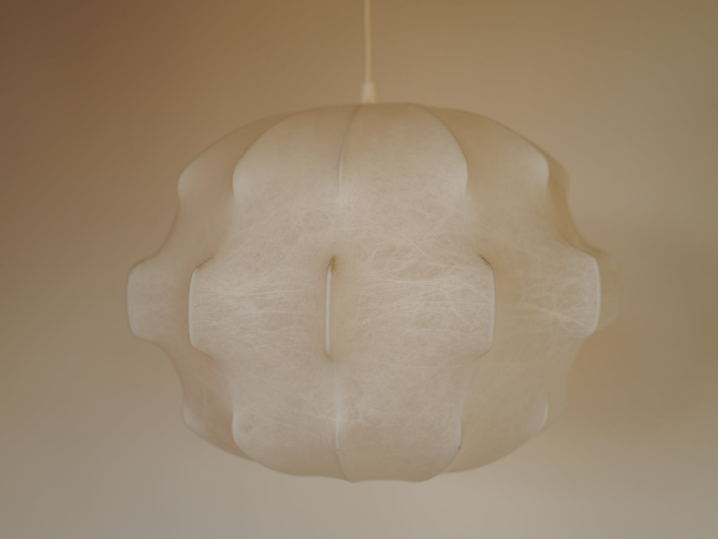 1960s cocoon pendant lamp  by Friedel Wauer