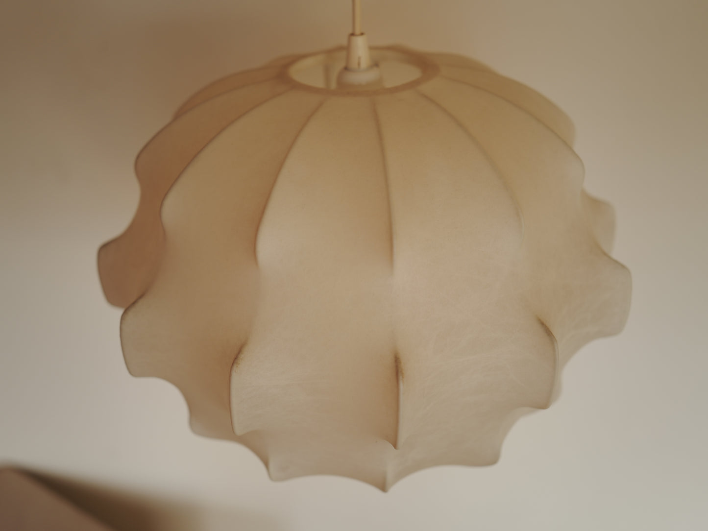1960s cocoon pendant lamp  by Friedel Wauer