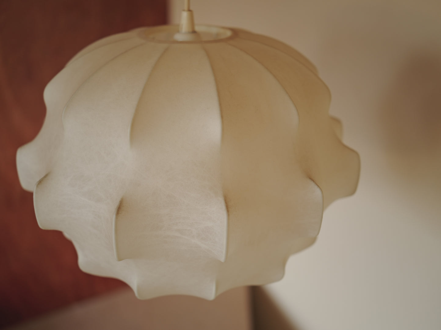 1960s cocoon pendant lamp  by Friedel Wauer