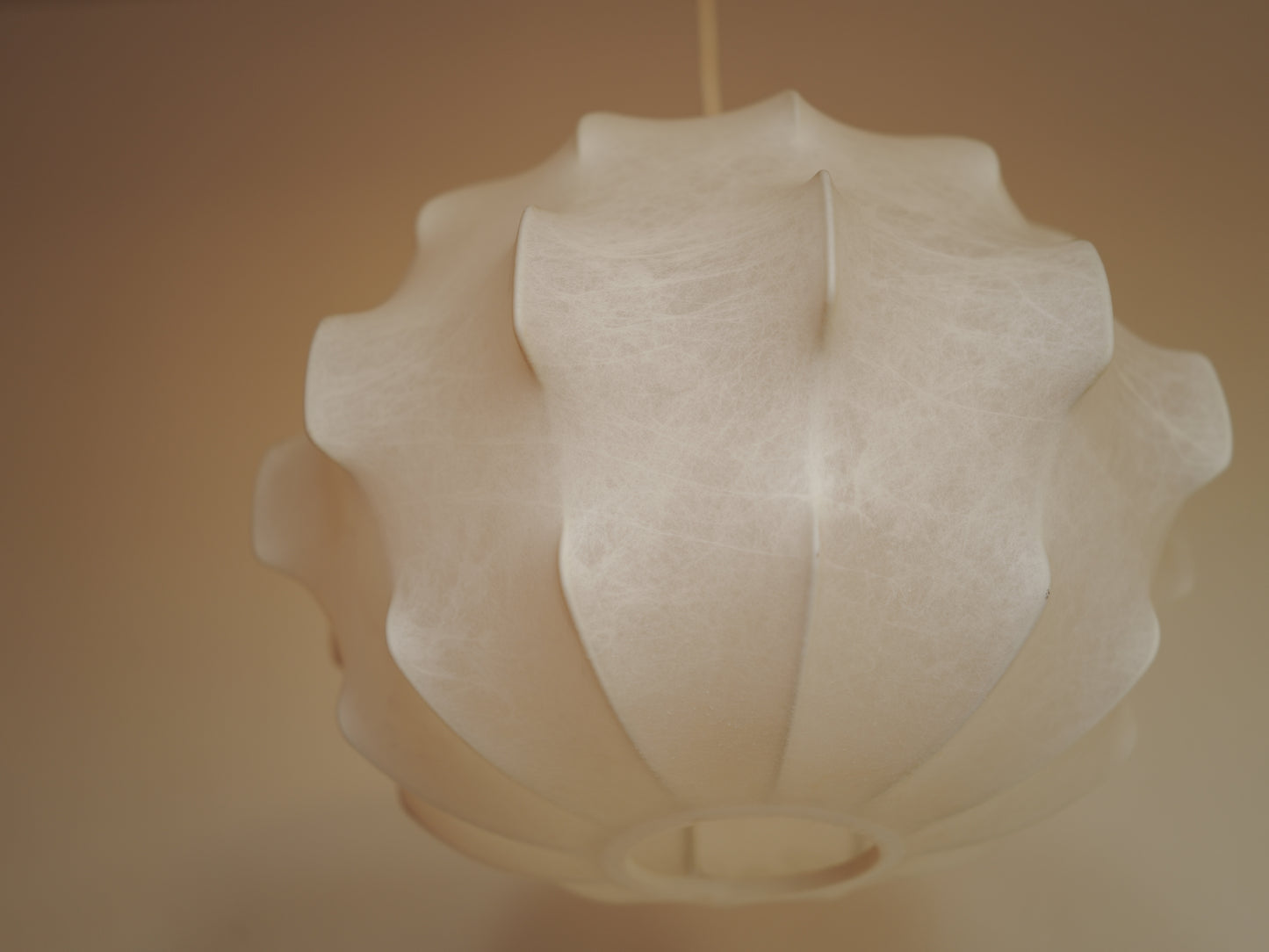 1960s cocoon pendant lamp  by Friedel Wauer