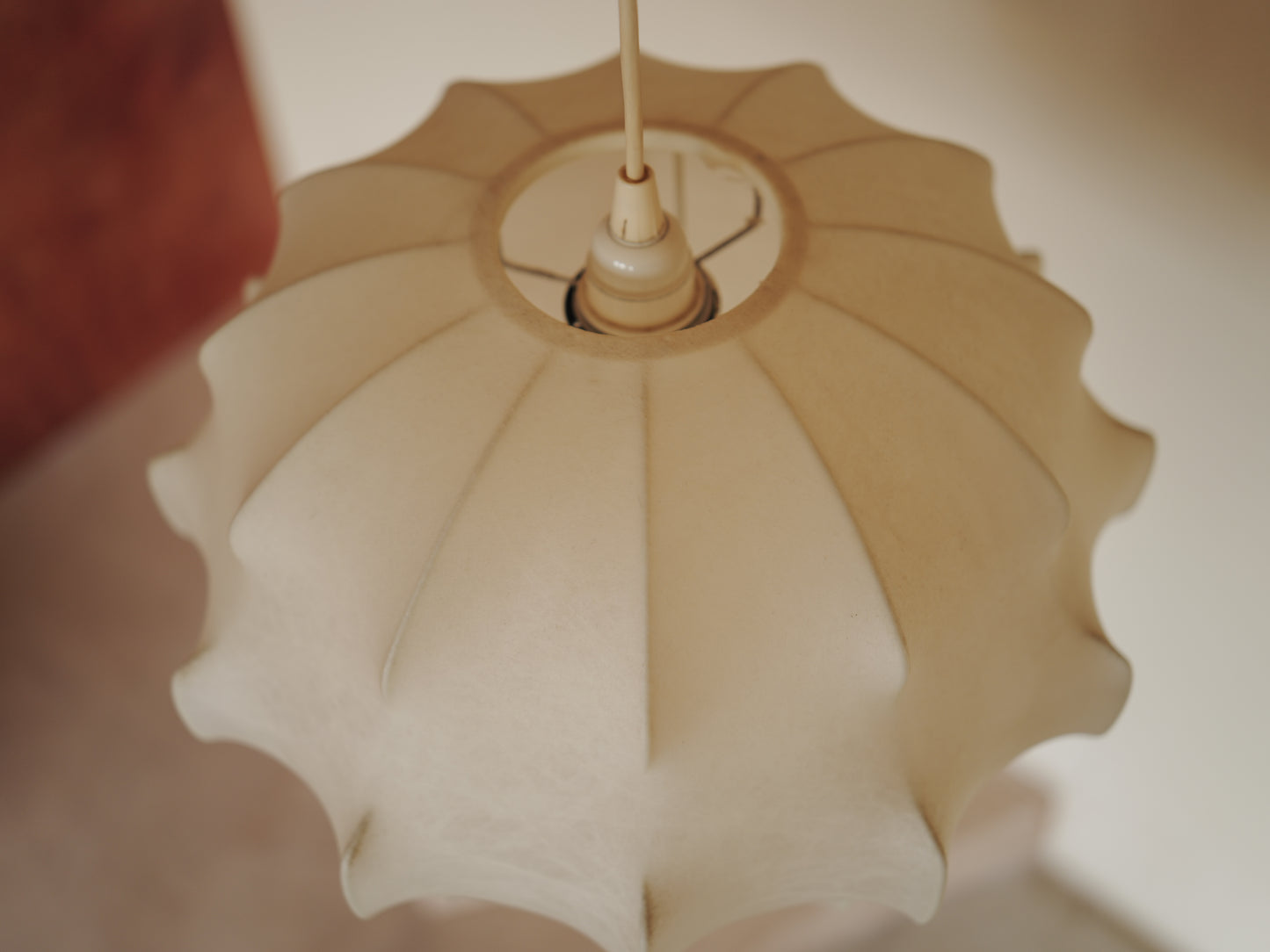1960s cocoon pendant lamp  by Friedel Wauer