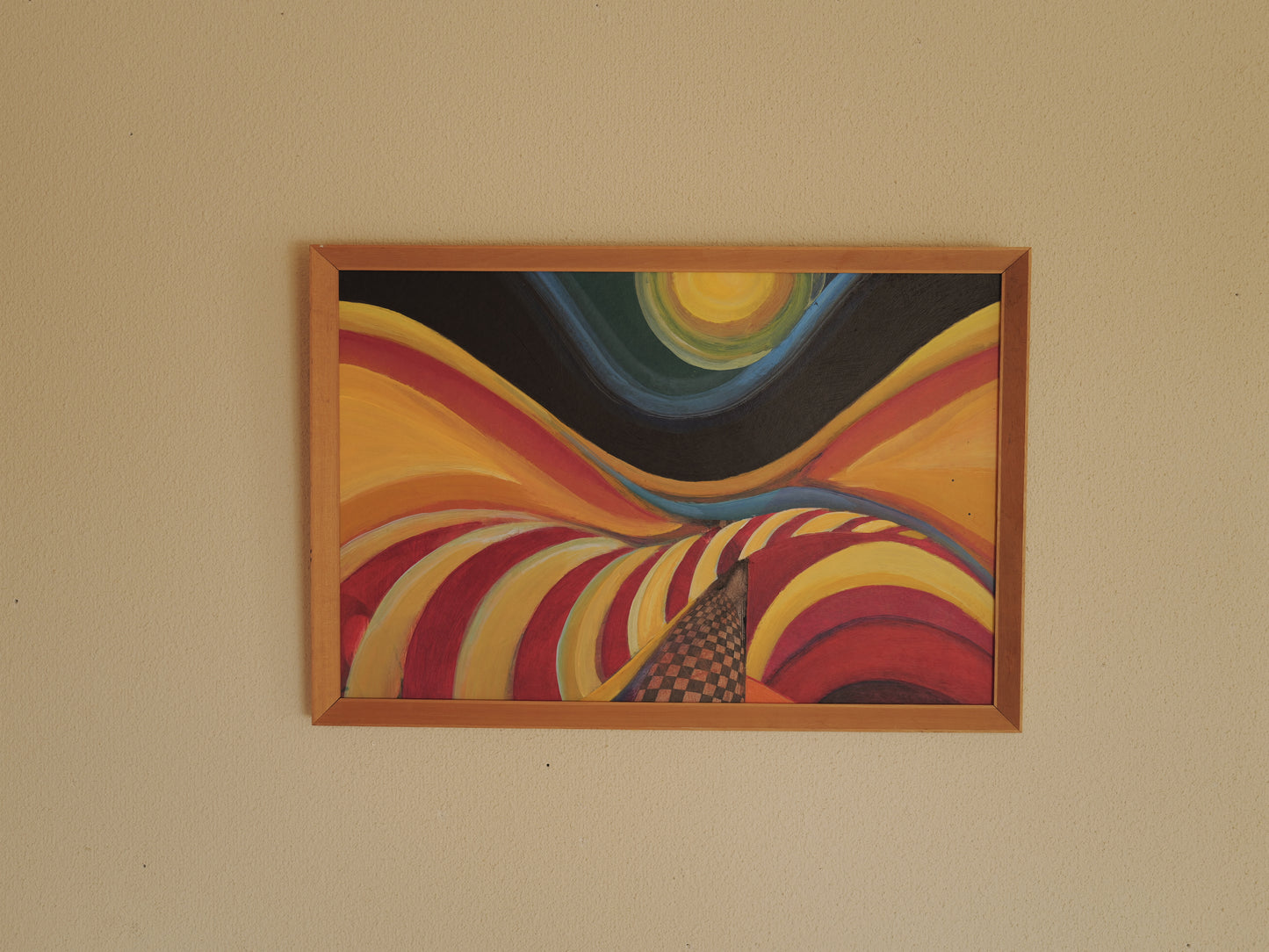 1960s Abstract Modernist Oil Painting ①