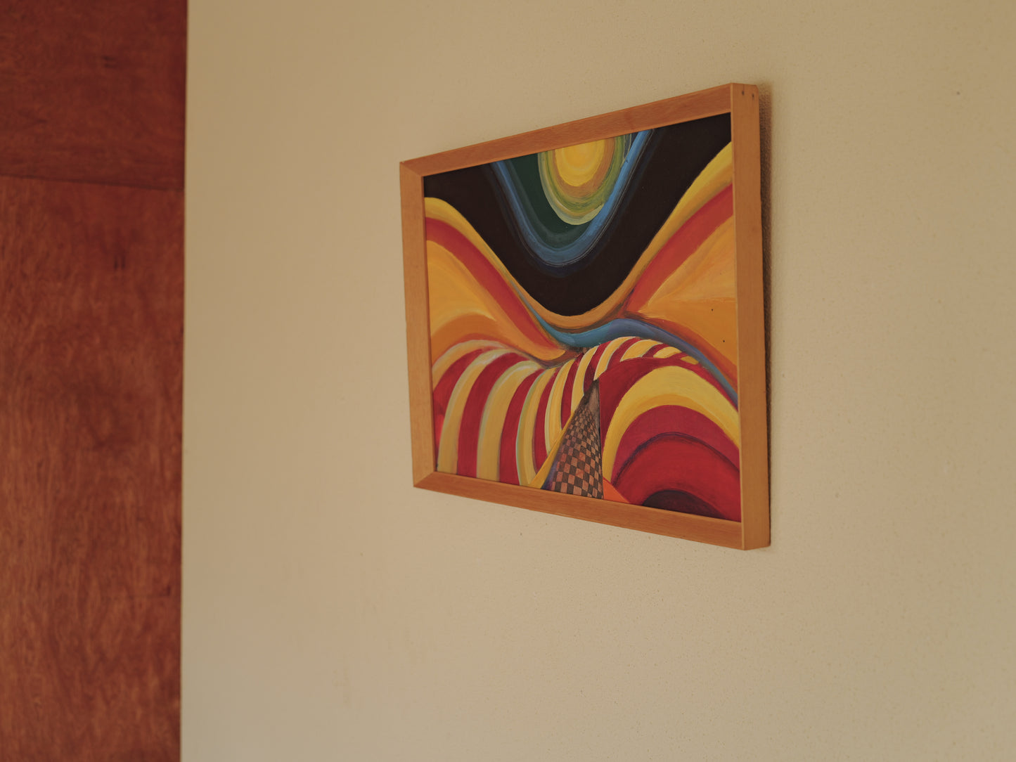 1960s Abstract Modernist Oil Painting ①