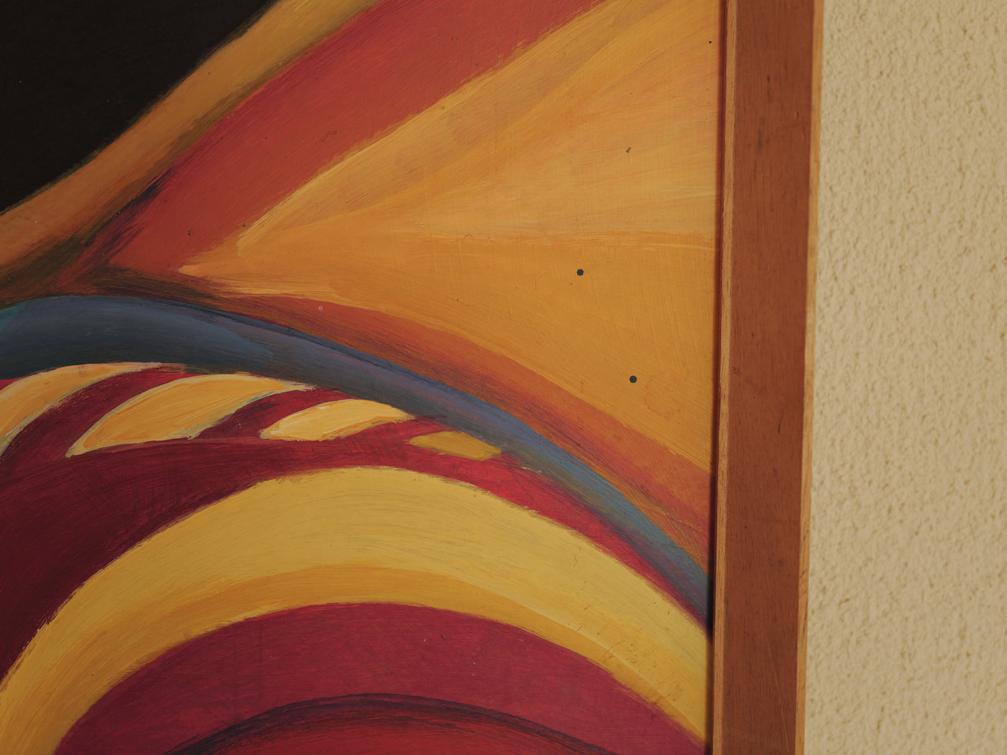 1960s Abstract Modernist Oil Painting ①