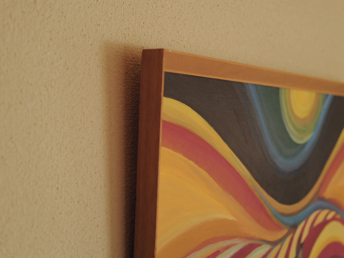 1960s Abstract Modernist Oil Painting ①