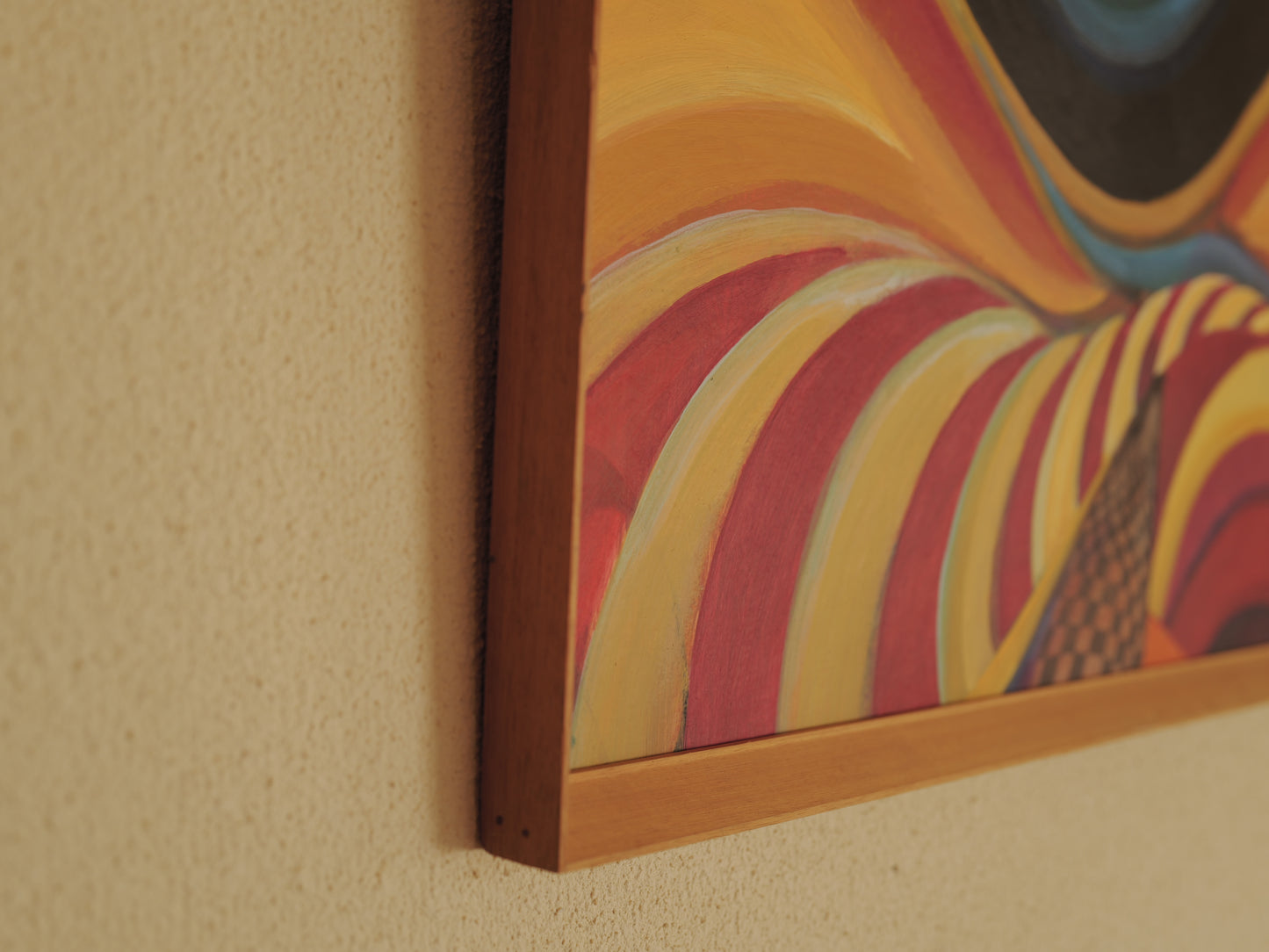 1960s Abstract Modernist Oil Painting ①