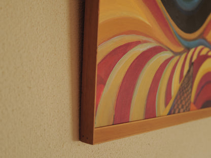 1960s Abstract Modernist Oil Painting ①
