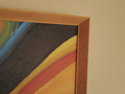 1960s Abstract Modernist Oil Painting ①