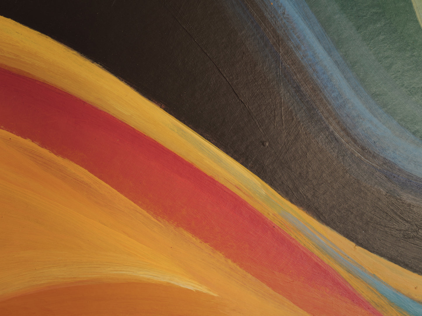 1960s Abstract Modernist Oil Painting ①