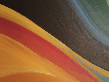 1960s Abstract Modernist Oil Painting ①