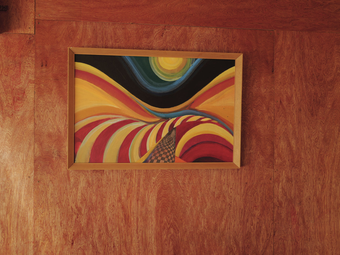 1960s Abstract Modernist Oil Painting ①