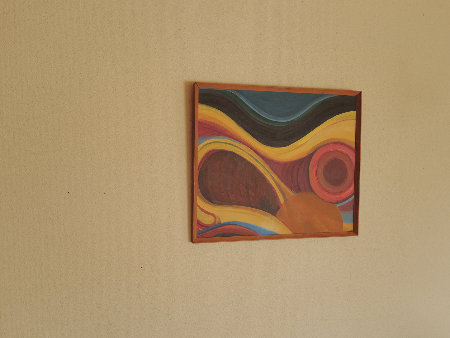 1960s Abstract Modernist Oil Painting ②